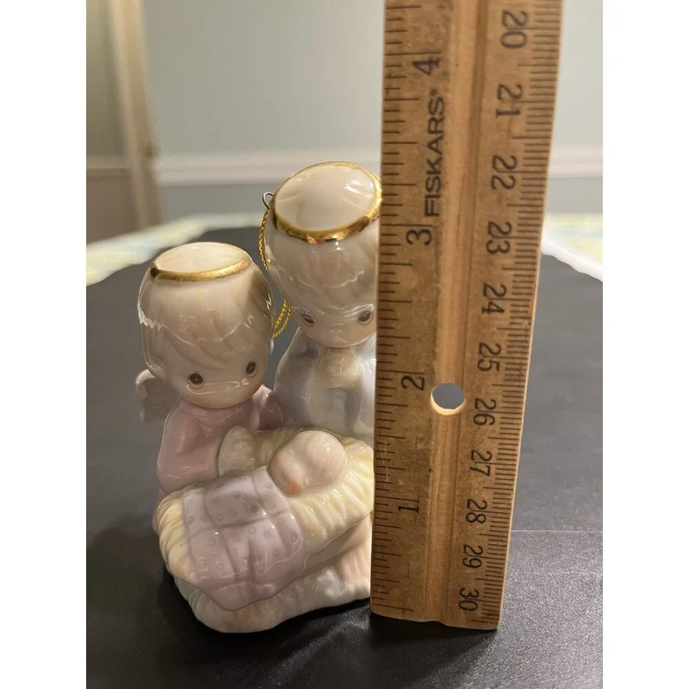 Precious Moments HOLY FAMILY porcelain Nativity ornament Figurine